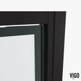 thumbnail image 2 of Vigo Vg6079gcl3076 Astoria 76" High X 30" Wide Pivot Framed Shower Door - Black, 2 of 7