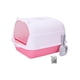 thumbnail image 3 of Caja de arena para gatos con capucha, inodoro completamente cerrado para todo tipo de arena para gatos, anti Rosa, 3 of 9