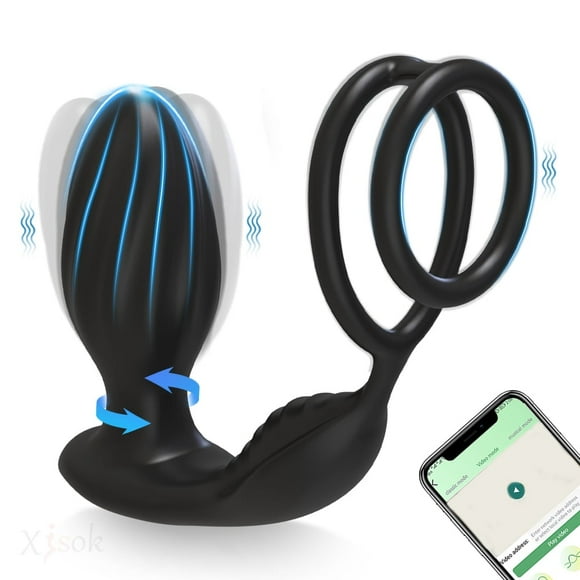 Xbonp Remote Control Anal Plug for Men Prostate Massager Butt Plug
