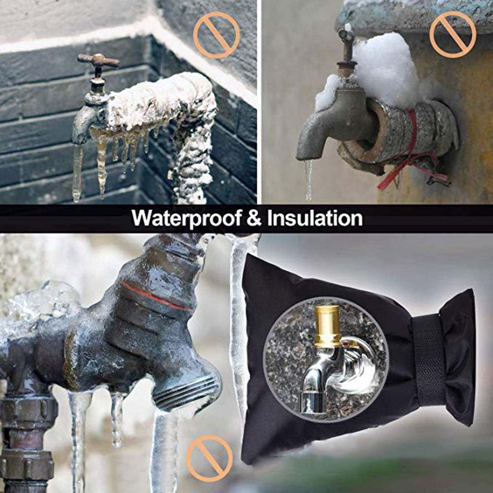 Kepooman Outside Reusable Waterproof Hose Spigot Cover for Garden Backyard, Green Kepooman Outside Reusable Waterproof Hose Spigot Cover for Garden Backyard, Green