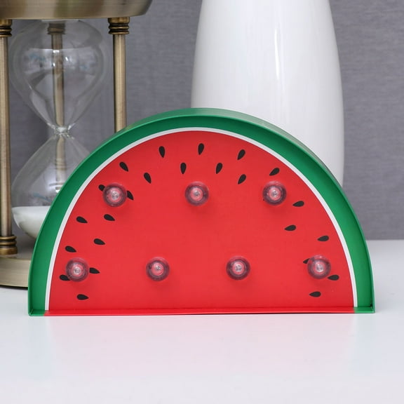 Minkissy Watermelon LED Night Light Red Decorative Lamp for Bedroom Ambience and Kids Room Lighting