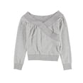 thumbnail image 1 of Bar III Sudadera con hombros descubiertos para mujer, gris, mediana, 1 of 2