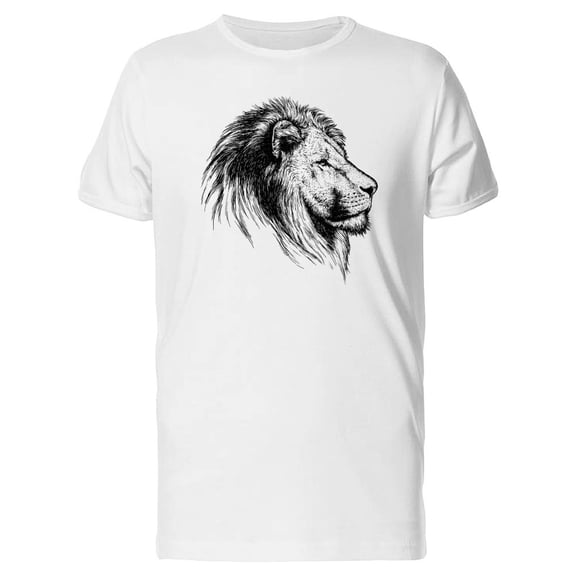 Beautiful Vintage Lion, Sketch Tee Men's -Image by Shutterstock