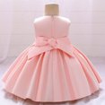 thumbnail image 5 of XFHLMJFF Girls Dress Sleeveless Tulle Kids Ruffled Princess Bridesmaid Pageant Gown Birthday Party Wedding Leisure Sundress, 5 of 7