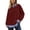 Q87 Wine, variant on Mifsaly Womens Sweatshirt Fake Two Piece Layered Look Sweatshirts Striped Patchwork Work Office Pullover Tops Beige,L