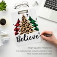 thumbnail image 5 of FMSHPON Christmas Trees Leopard Buffalo Plaid Clipboard Hardboard Wood Nursing Clip Board and Pull for Standard A4 Letter 13x9 inches, 5 of 8