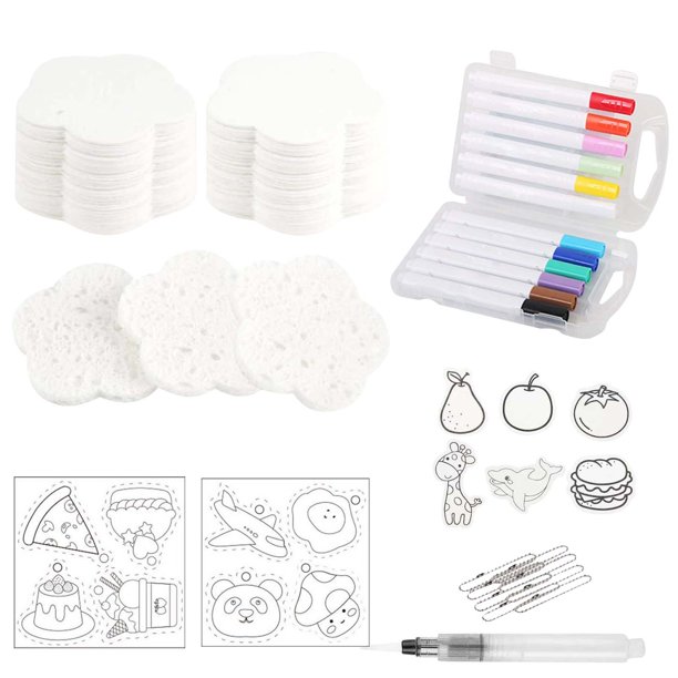 Xihbxyly Juego de Papel con Textura de Espuma, Kit de Dibujo con Pintura Inflada, Efecto de Textura En Relieve, Materiales de Arte para Manualidades, Ideas Creativas para Regalar.