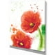 Tulipes Rouges Bloomy Aquarelle - Fleurs Toile Oeuvre Murale – image 2 sur 4
