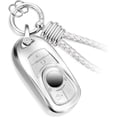 thumbnail image 1 of for Buick Key Fob Cover with Metal Braided Rope Keychain, Upgraded Soft Case for Enclave Encore GX Envision LaCrosse Regal Tourx (6 buttons) Fob Shell, 1 of 7