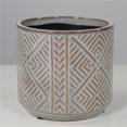 thumbnail image 1 of Light Blue & Beige Reactive Glaze Ceramic Planter, 1 of 1