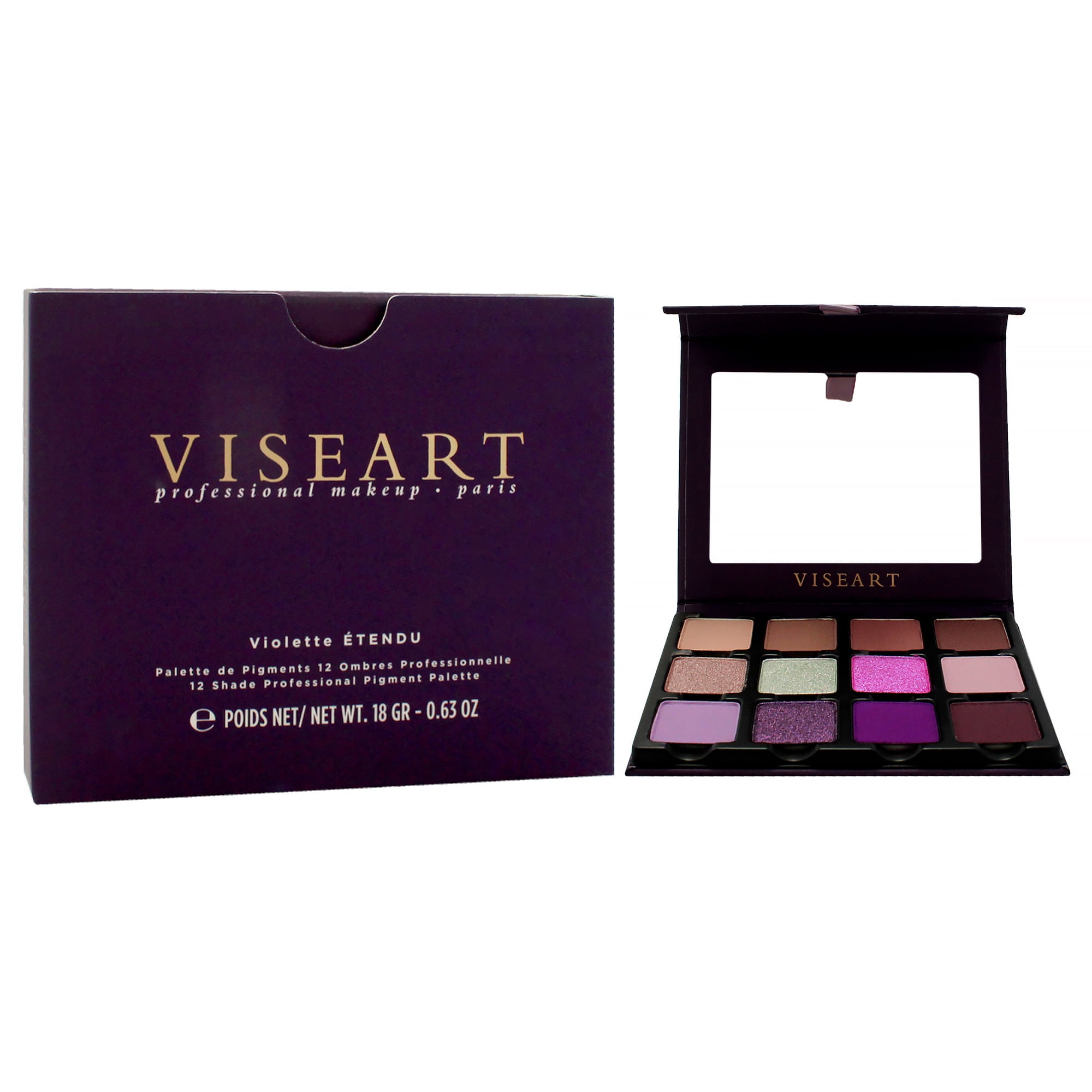 Viseart Paris Eyeshadow Palette - Violette Etendu , 0.63 oz Eye Shadow