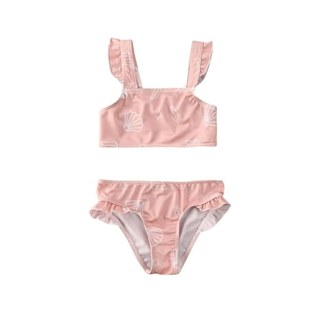 

Summer Girls Swimsuit Two Pieces Children s Swimwear Swim Suits Children Split Print Bikini Sets Bathing Suit Beachwear