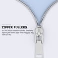 thumbnail image 6 of Jiandong Zipper Pulls Zipper Pull Tabs for Luggage & Backpacks(1.77X0.47X0.2Inch), 6 of 11