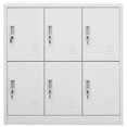 thumbnail image 2 of vidaXL Locker Cabinets 5 pcs Light Grey 90x45x92.5 cm Steel, 2 of 5