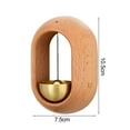 thumbnail image 6 of sunsanly Wood Brass Shopkeepers Bell Loud Sound Front Door Hanging Bell Wind Chime Magnetic Door Opening Doorbell Home Office Shop Entrance Decoration, 6 of 8