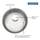 thumbnail image 3 of Fregadero Redondo Tarja Lavabo Acero Inoxidable Tramontina 94014105, 3 of 5