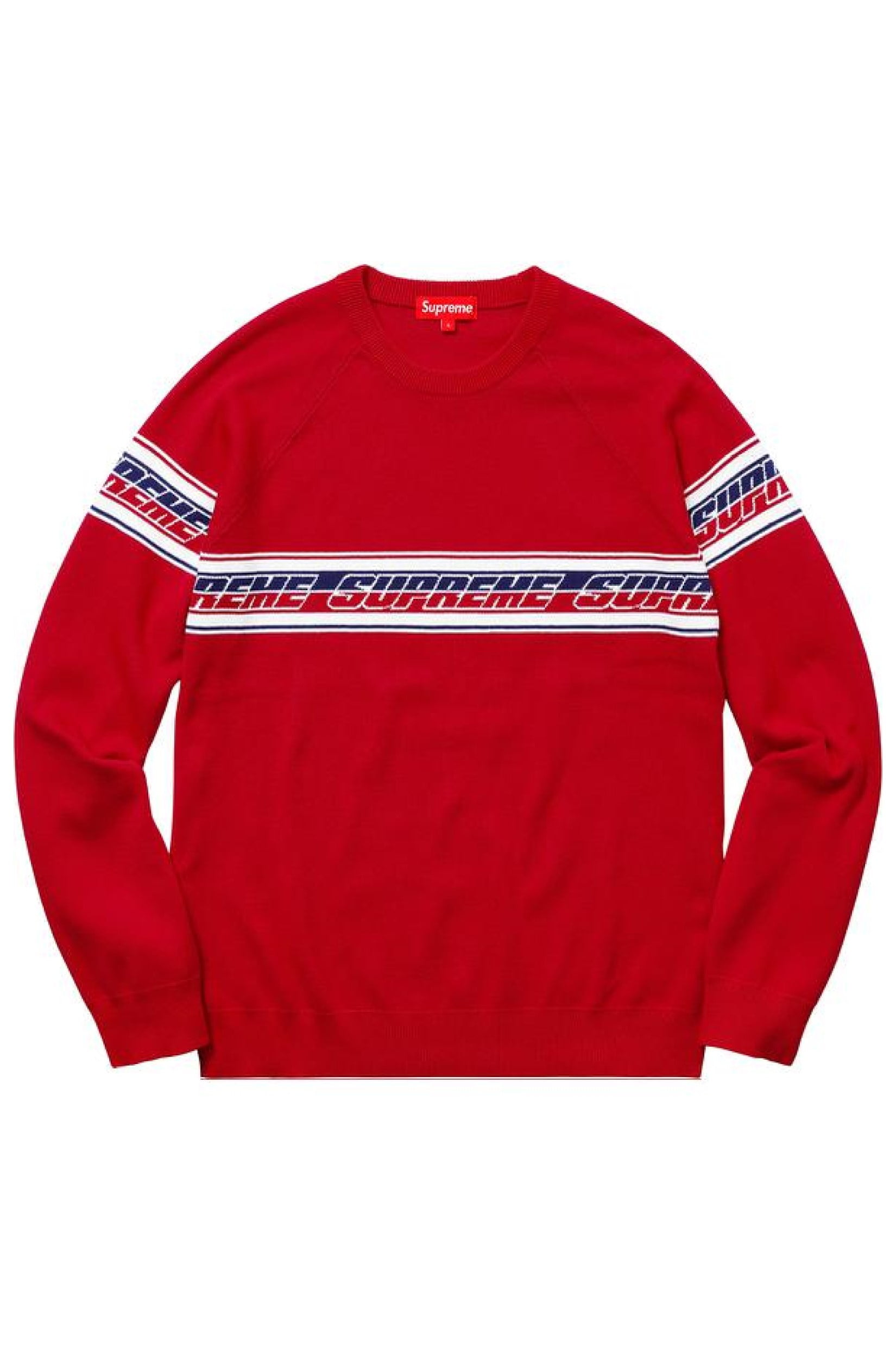 supreme sleeve stripe sweater