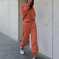 thumbnail image 2 of IROINNID Tracksuit For Women 2 Pieces Set Discount Casual Color Long Sleeved Hoodie Trousers Sweatshirt Sports Suit Sport Suit,Red, 2 of 6