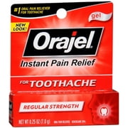 Orajel Regular Strength Gel, 0.25 oz (Pack of 6)