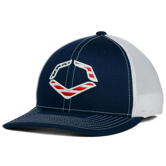 Evoshield Usa Flex-Fit Trucker Cap Navy/White Large/X-Large