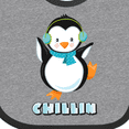 thumbnail image 4 of Inktastic Chillin Penguin Boys or Girls Baby Bib, 4 of 4