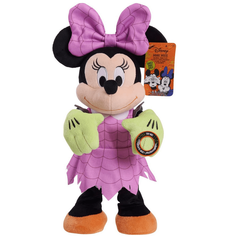 Disney Zombie Minnie Mouse Halloween 13.5-in Plush Dancing Toy New