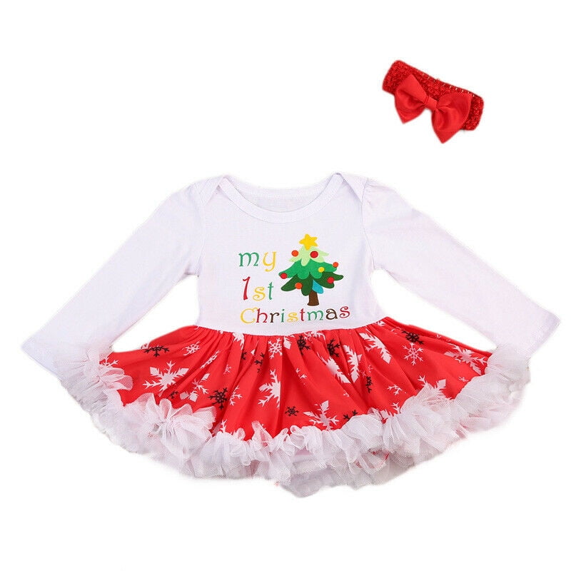 first christmas dress for baby girl