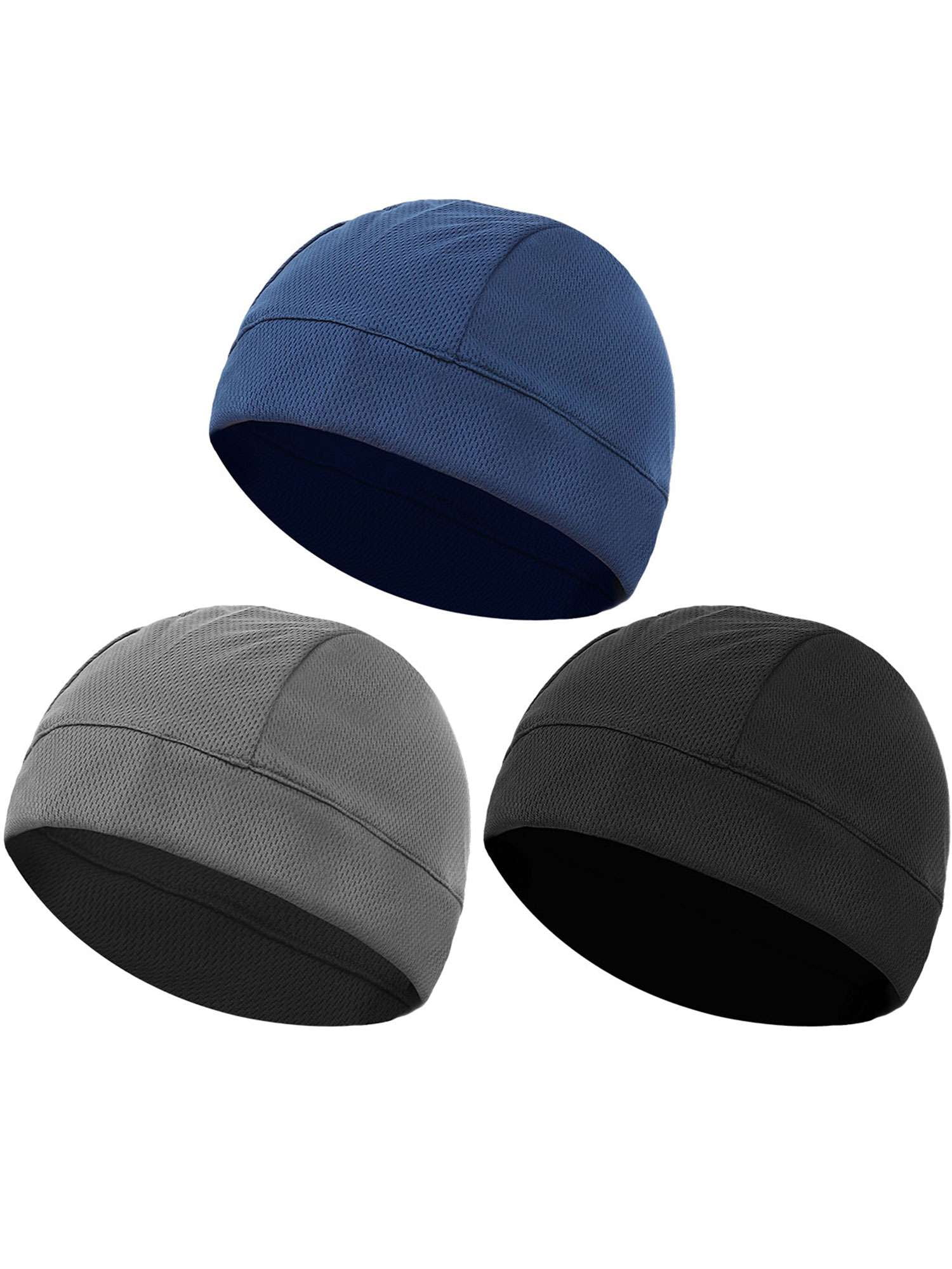 9 Pieces Cycling Caps Helmet Liner Cooling Beanie Caps Sweat Wicking Caps Sports Running Hats (Classic Pattern
