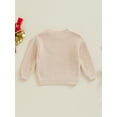 thumbnail image 5 of Baby Toddler Boy Girl Christmas Sweater 0 3 6 9 12 18 24 Months 2T 3T Car Embroidery Crew Neck Long Sleeve Pullover Tops for Fall Winter, 5 of 9