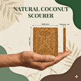 thumbnail image 4 of Natural Coconut Coir Kitchen Scrubber Pads, Biodegradable Non-Scratch Dish Scrubbers, 20 Count, 4 of 9