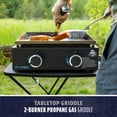 thumbnail image 2 of Pit Boss 2-Burner Tabletop Propane Gas Griddle with Cover, 2 of 8