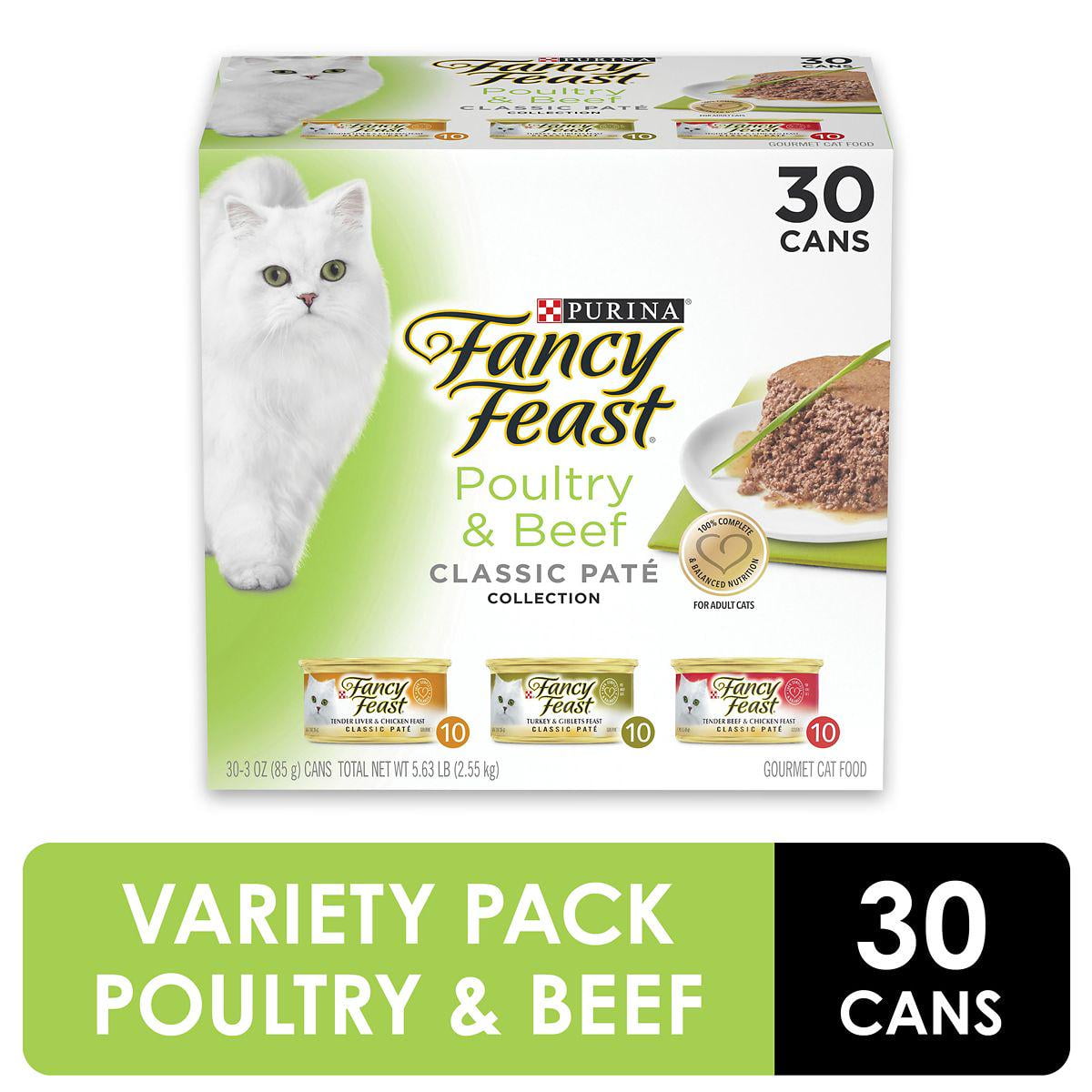 fancy feast pate cat food 30 pack