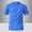 Blue, variant on Running Shirts Men Sport Tops Dry Fit Gym Wicking Athletic T Shirts Breathable Cool Workout Shirts
