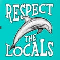 thumbnail image 6 of Wild Bobby Respect The Locals Save Our Oceans Dolphin Animal Lover Women Tri-Blend Racerback Tank Top, Tahiti Blue, Medium, 6 of 6