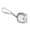 Silver, variant on lanema Measuring Tape Keychain with Self Locking Tape Measure Clear Scale