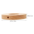 thumbnail image 2 of OUNONA 2pcs Round Light Base Solid Wood Lamp Parts for Making Lamps Brown Color, 2 of 5