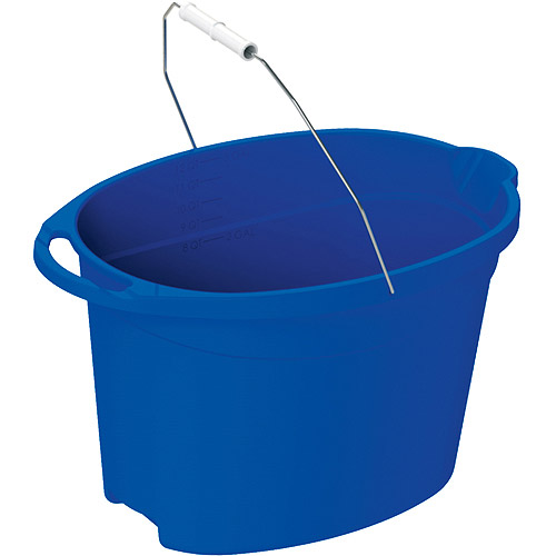 United Solutions 3Gallon Oval Utility Pail, Blue