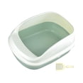 thumbnail image 3 of Bandeja de arena para gatos Semi cerrada Cama para gatos Suministros para mascotas Contenedor de arena para gatos Anti salpicaduras Robusto Elevación , verde grande, 3 of 8