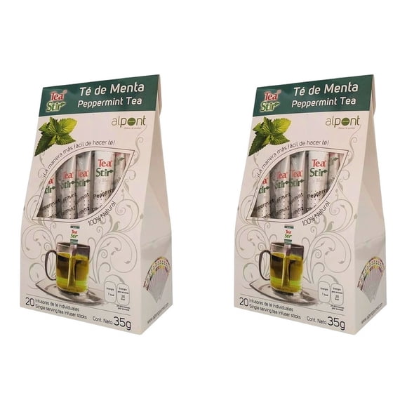 Alpont Tea Stir Té De Menta 20 Piezas 2 Paquetes