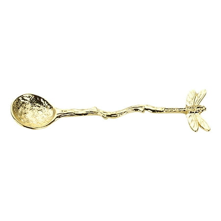 

Coffee Spoon Vintage Hammer Effect Zinc Alloy Dragonfly Star Branch Ice Cream Spoon for Kitchen