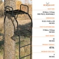 thumbnail image 3 of Big Game The Warrior Pro 1 Person Deer Hunting Ladder Climbing Tree Stand, 3 of 10