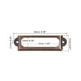 thumbnail image 2 of Metal Label Holders, 60x17mm 20Pack File Name Card Tag Label Frame, Copper Tone, 2 of 6