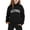 Black1, variant on Utlike 2 Pcs Girls Sweatshirt Set Casual Letter Printing Long Sleeve Hoodie Sweatshirt Tracksuit Jogger Sweatpants Sweatsuit Back To School Outfits For Girl Size 3 Years-4 Years Black