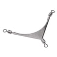 thumbnail image 4 of 10 Pcs Poisson Rouleau Pivotant Acier Pêche 3 Voies Portant Connecteur 4 Taille 2, 4 of 8