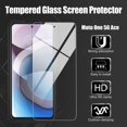 thumbnail image 2 of Heavy Duty Phone Case for FYBTO Moto One 5G Ace 6.7” Case with Tempered Glass Screen Protector, Dual Layer Rugged Heavy Duty Protective Phone Cover, Soft TPU Bumper Shockproof Cases (New Black), 2 of 5