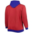 thumbnail image 3 of Men's Mitchell & Ness Red/Royal Buffalo Bills Big & Tall Big Face Pullover Hoodie, 3 of 3