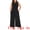 Black, variant on Women's Plus Sleeveless Crew Neck Jumpsuit with Pockets 3X Dark Khaki