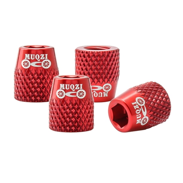 4x Pastillas de freno de bicicleta Tornillos Zapatas de aleación de aluminio Pernos fijos Instalación de pastillas de bloqueo rojo