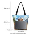thumbnail image 3 of Xecao Snowy Mountain Photography Bear for Tote Bag for Women -Tote Shoulder Bag with A Little Pocket Inside, Perfect for Travel and Work., 3 of 6