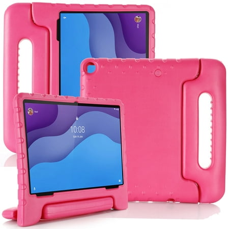 Dteck Kids Case for Walmart Onn 10.1 2nd Generation 2020 Tablet Model 100011886, EVA Shockproof Foam Convertible Handle Grip Stand Cover - Rose